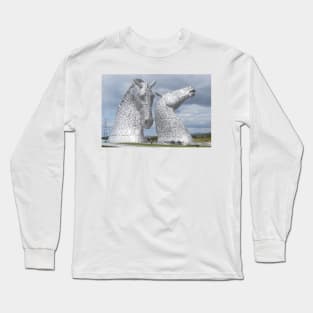 The Kelpies gifts , Helix Park, Scotland Long Sleeve T-Shirt